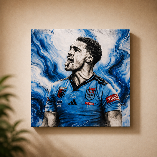Nathan Cleary Coloured Print